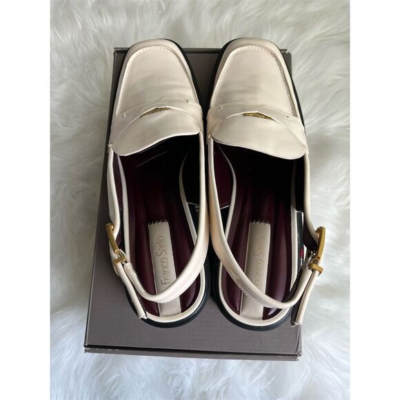 🆕Franco Sarto Women's Giada Slingback Loafers Size 11 Color Vanilla - Picture 2 of 10
